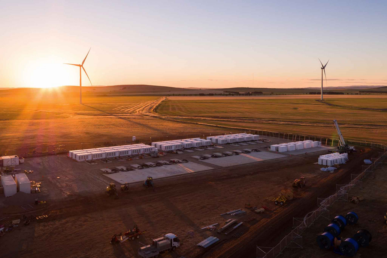 A snapshot of hornsdale power reserve. Image courtesy: ARENA.