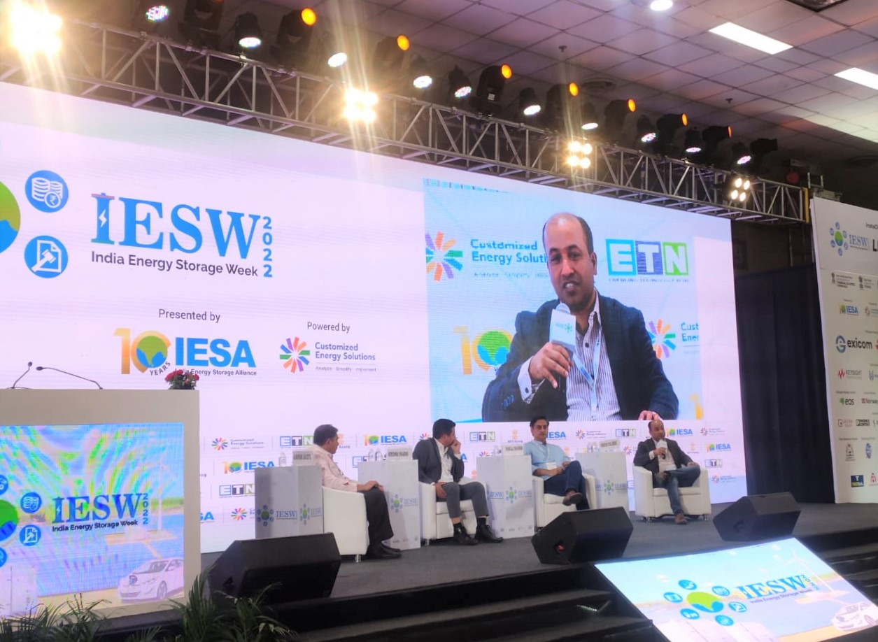 Panelists at India Energy Storage Week (IESW) 2022 in New Delhi