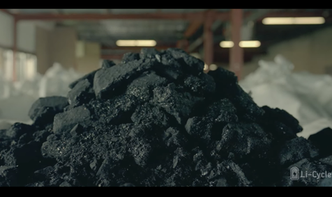 A photo of recovered-battery-materials