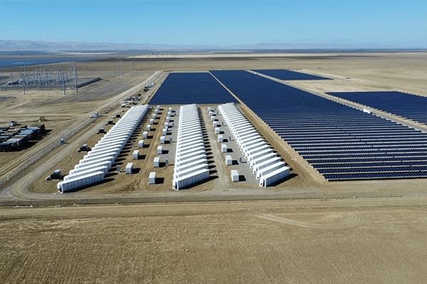 A file photo of Powin's PV-ESS-project in California-US