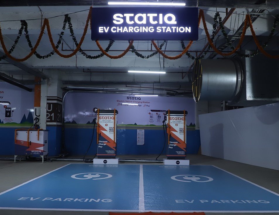 Statiq EV charging stations in Nexus Malls