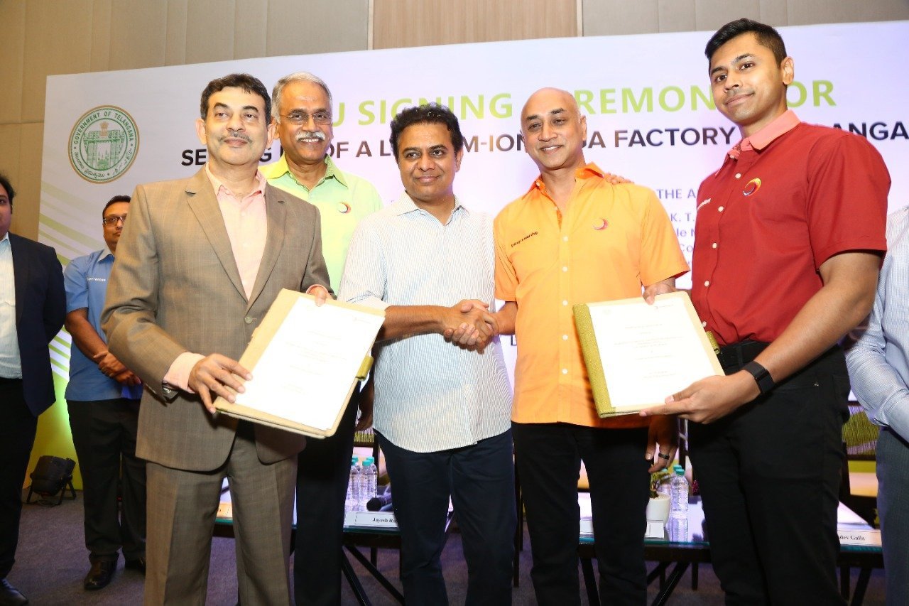 Amara Raja Batteries Telangana MoU