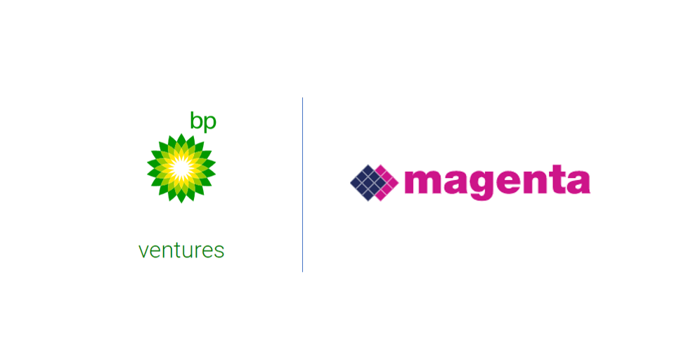 Logos of bp ventures and Magenta Mobility