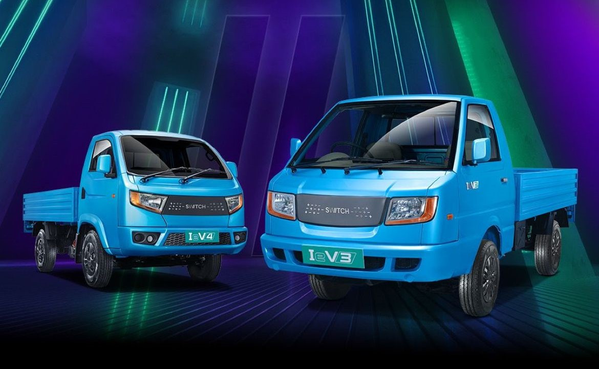 Switch Mobility unveils IeV3, IeV4 electric mini trucks in India