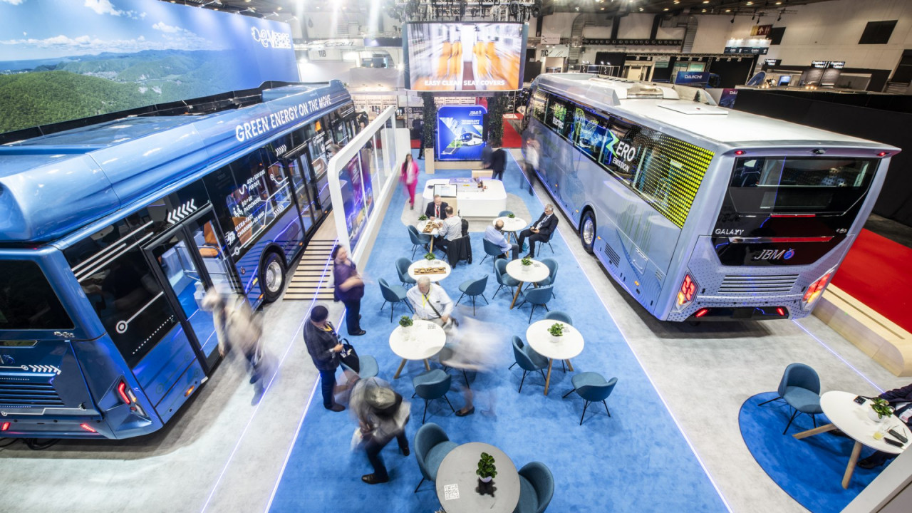 JBM marks European entry with two electric buses at Busworld Europe 2023