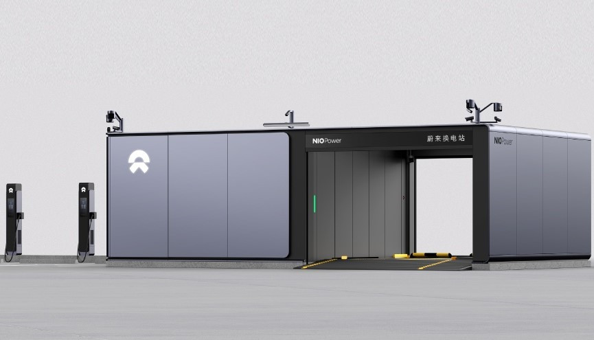 NIO reveals next-gen battery swap station, 640 kW supercharger