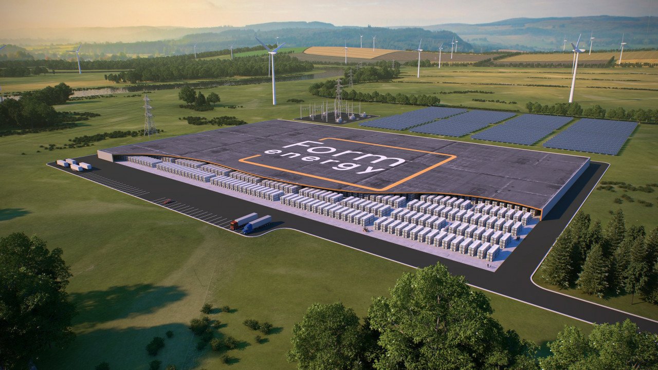 An artistic rendition of Form Energy's energy storage system.