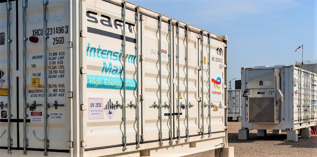 An image of Saft's battery energy storage system.